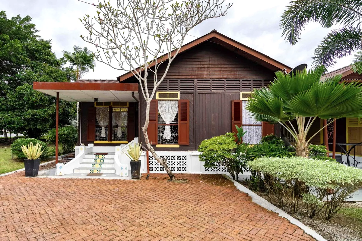 Exterior view of the heritage kampung house