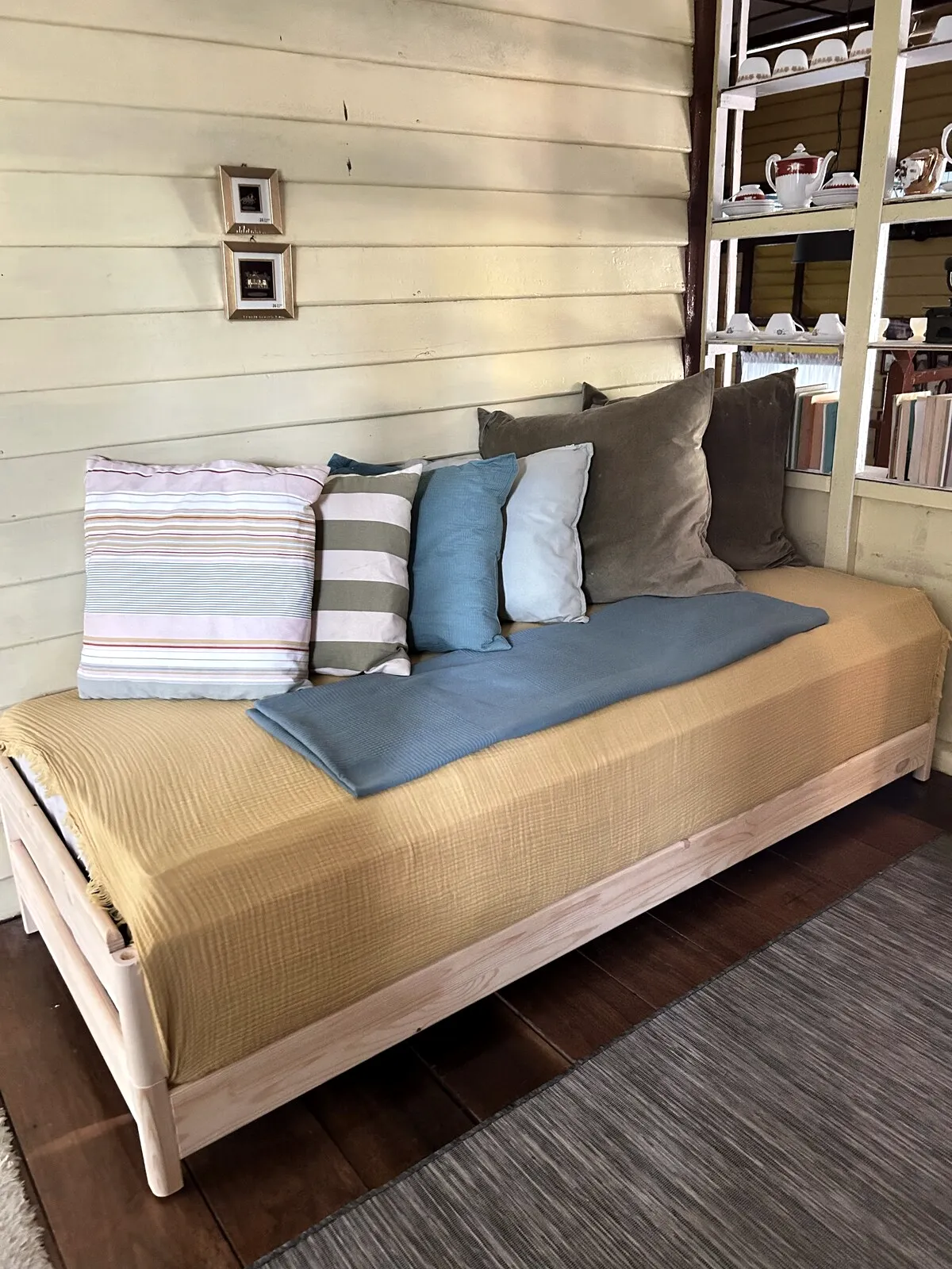 Guest bedroom prepared for a private group stay
